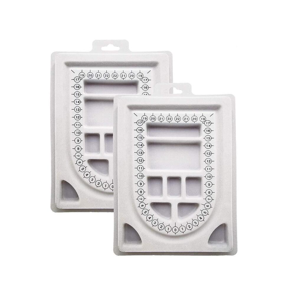 3725 2 Pack Bead Design Board Bracelet Design Board Flocked Bead Board